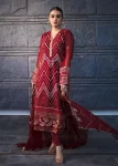 Merakish Sola-Singhar Embroidered Chiffon Unstitched 3Pc Suit- What U Wear