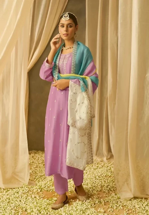 Kimora Chandani Pure Soft Silk With Embroidery 3pcs- What U Wear