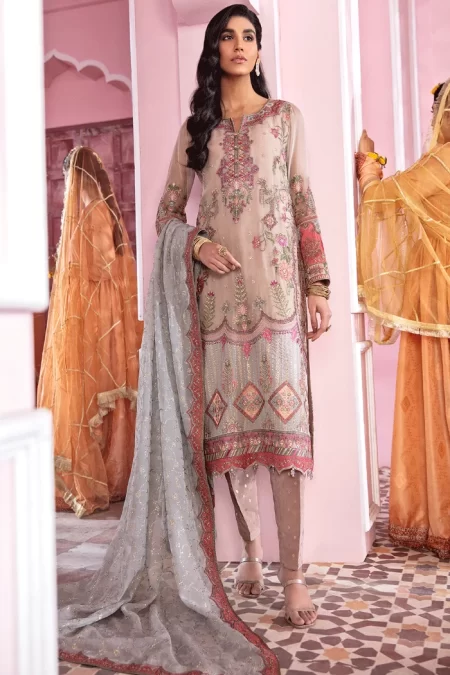 Iznik Banaras Luxury Chiffon 3Pcs- What U Wear