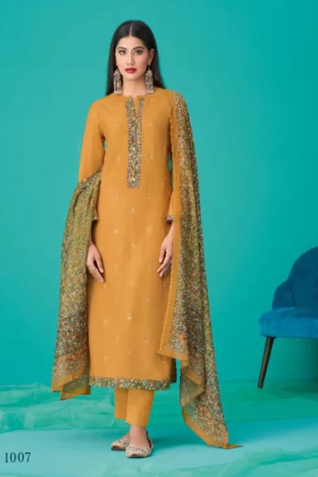 Esta Kalamkari Unstitched Cotton 3Pcs- What U Wear
