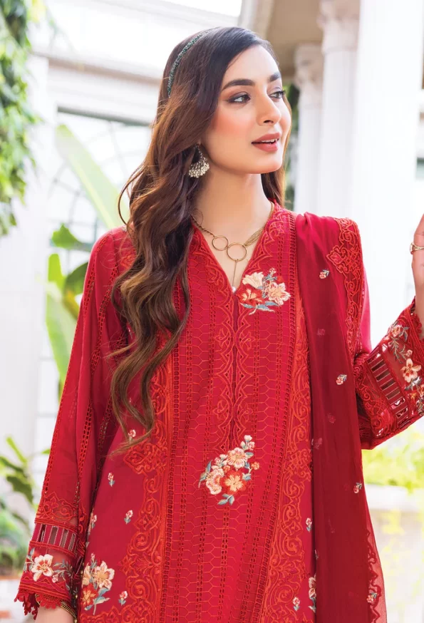 Adans Libas Rarity Glance Unstitched Lawn 3Pcs- What U Wear