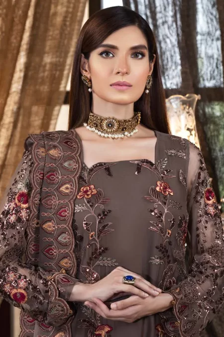 Nilima By Zebtan Luxury Semi Stitched 3pcs-What U Wear