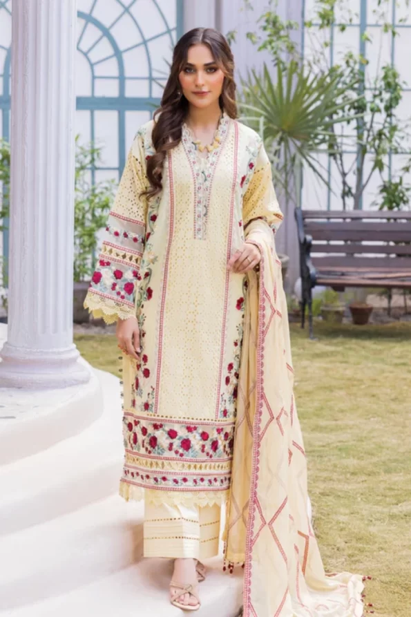 Adans Libas Rarity Glance Unstitched Lawn 3Pcs- What U Wear