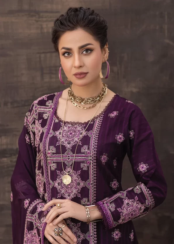 Manizay Saqafat Fancy Lawn Unstitched 3Pcs- What U Wear