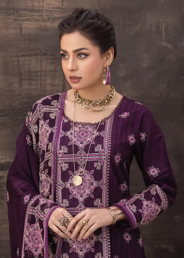 Manizay Saqafat Fancy Lawn Unstitched 3Pcs- What U Wear