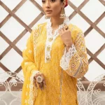 Mahees Exclusive Embroidered Lawn 3Pcs- What U Wear