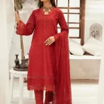 Mahees Exclusive Embroidered Lawn 3Pcs- What U Wear