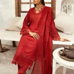 Mahees Exclusive Embroidered Lawn 3Pcs- What U Wear