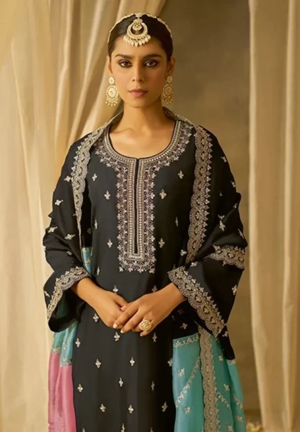 Kimora Chandani Pure Soft Silk With Embroidery 3pcs- What U Wear