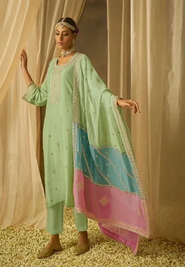 Kimora Chandani Pure Soft Silk With Embroidery 3pcs- What U Wear