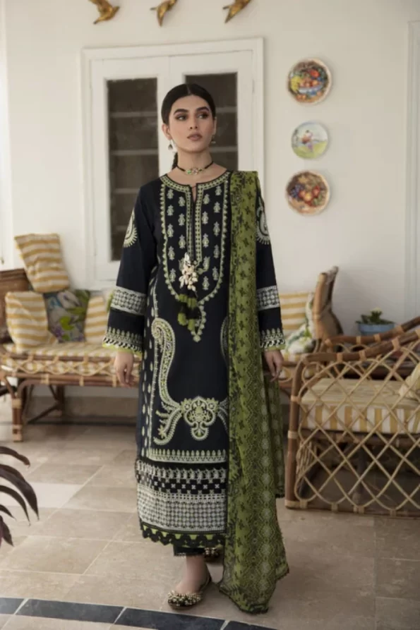 Aabyaan Afsaneh Unstitched Luxury Lawn 3pcs- What U Wear