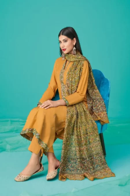 Esta Kalamkari Unstitched Cotton 3Pcs- What U Wear