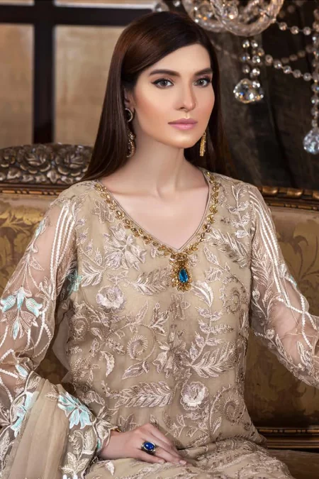 Nilima By Zebtan Luxury Semi Stitched 3pcs-What U Wear