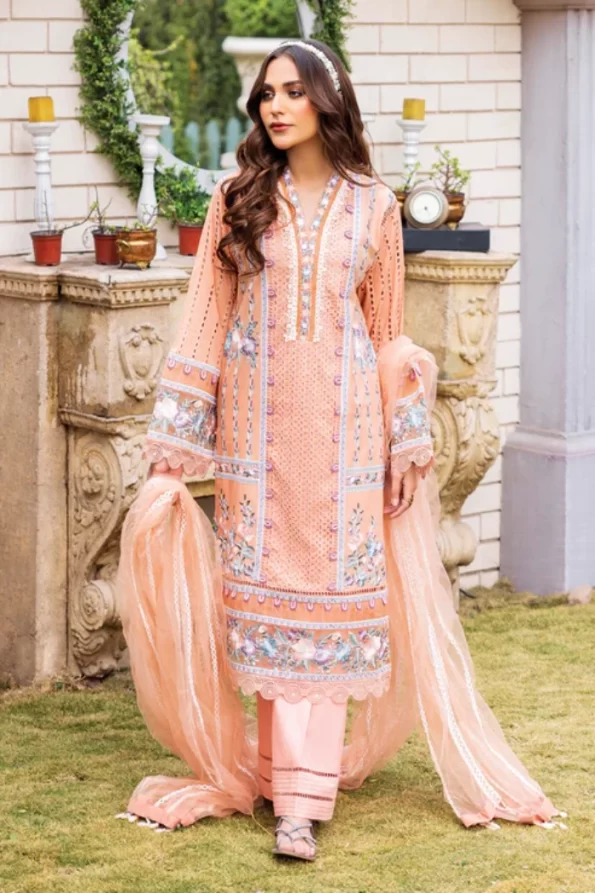 Adans Libas Rarity Glance Unstitched Lawn 3Pcs- What U Wear