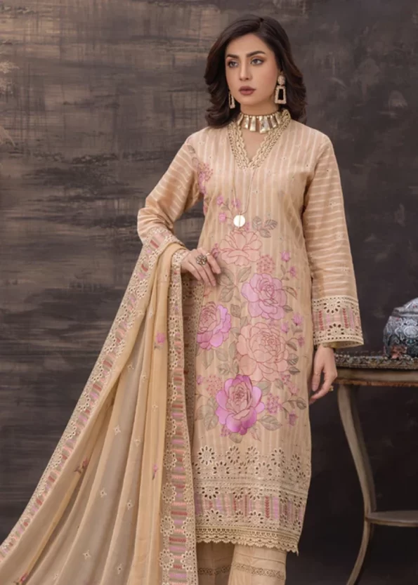 Manizay Saqafat Fancy Lawn Unstitched 3Pcs- What U Wear
