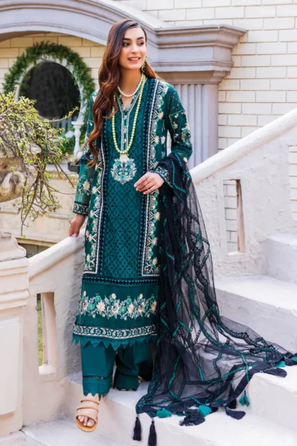 Adans Libas Rarity Glance Unstitched Lawn 3Pcs- What U Wear