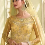Swagat Violet Swati Unstitched Gown 3pcs- What U Wear