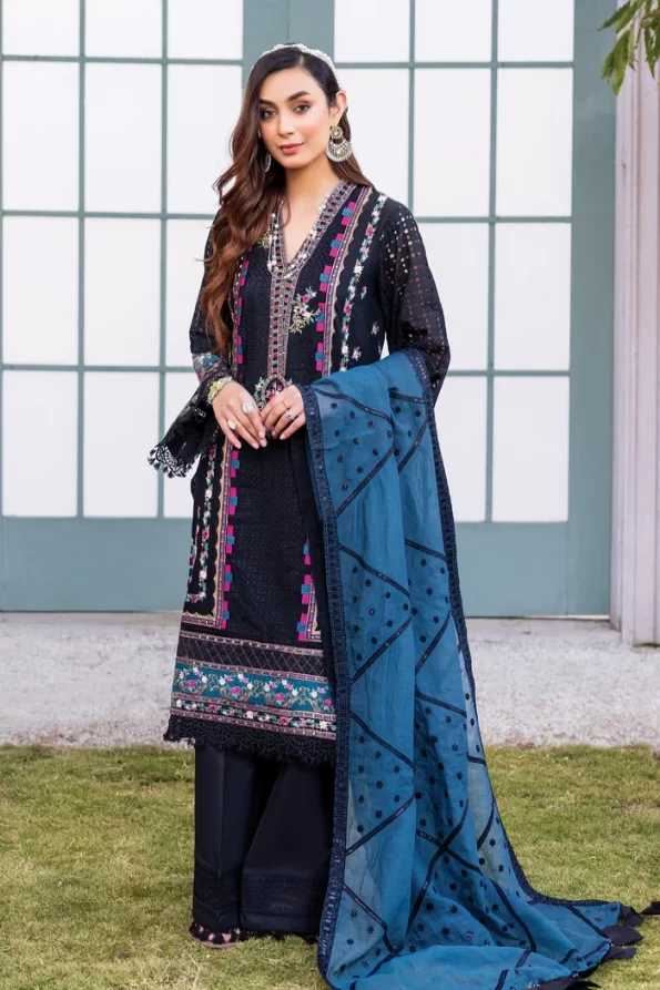 Adans Libas Rarity Glance Unstitched Lawn 3Pcs- What U Wear