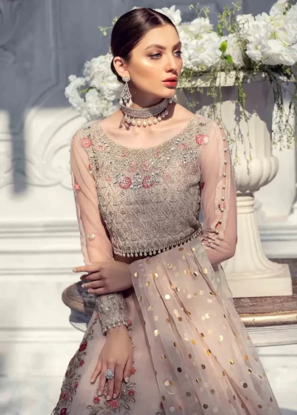 Meeral -ML-05-PINK(LWH) Unstitched Suit- What U Wear