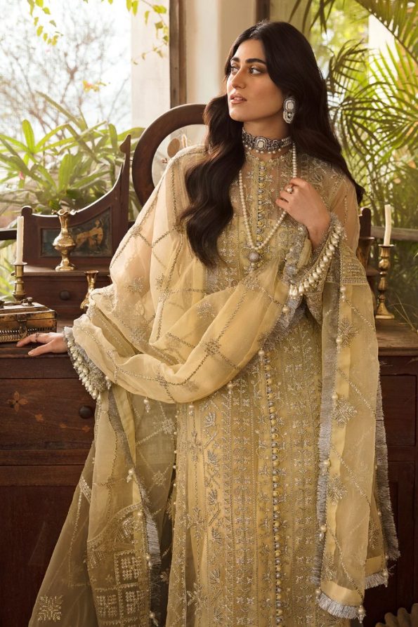 Ayzel by Afrozeh Luxury Mehar Bano 3pcs-Suit-Lyra- What U Wear