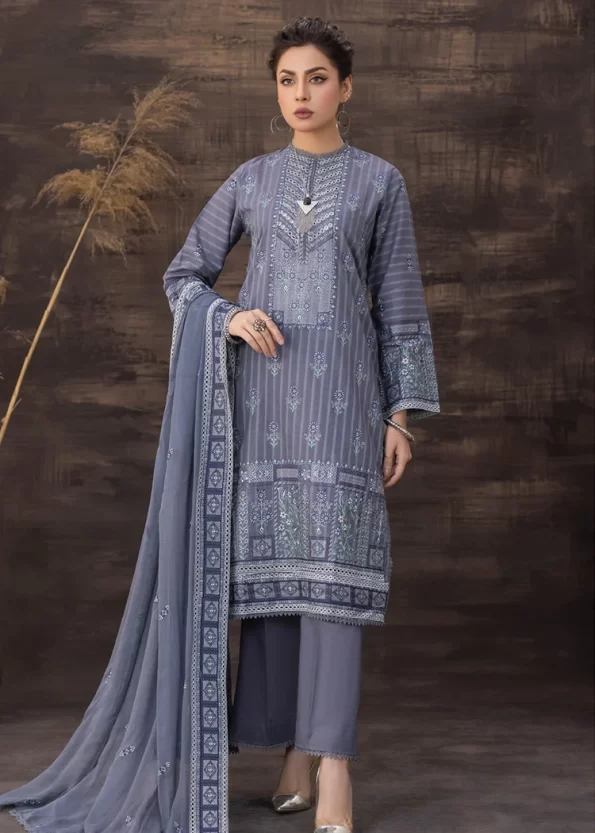 Manizay Saqafat Fancy Lawn Unstitched 3Pcs- What U Wear