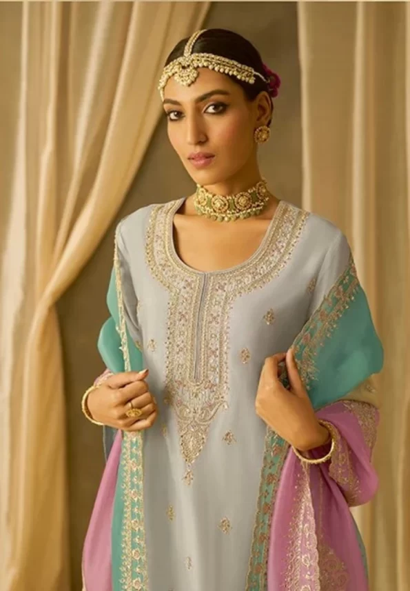 Kimora Chandani Pure Soft Silk With Embroidery 3pcs- What U Wear
