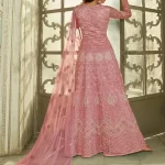 Swagat Violet Swati Unstitched Gown 3pcs- What U Wear