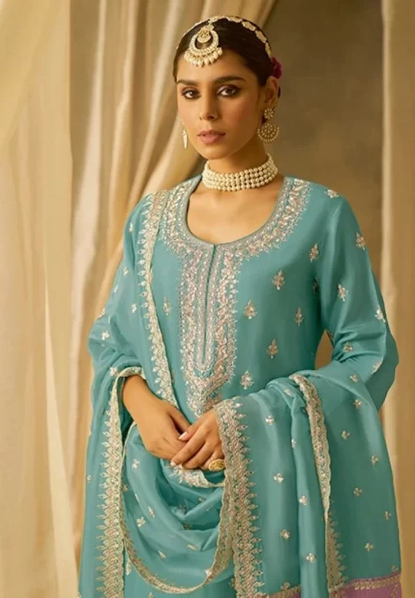Kimora Chandani Pure Soft Silk With Embroidery 3pcs- What U Wear