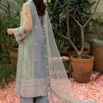 Ayzel by Afrozeh Luxury Mehar Bano 3pcs-Suit-Celin- What U Wear