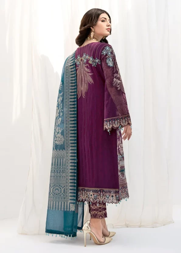 Ramsha Chevron Chiffon Vol-6 Unstitched 3pcs- What U Wear
