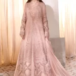 Maria.B Organza Unstitched MBROIDERED - Ash Pink-What U Wear