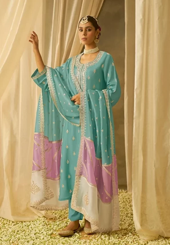 Kimora Chandani Pure Soft Silk With Embroidery 3pcs- What U Wear