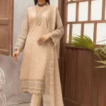 Mahees Exclusive Embroidered Lawn 3Pcs- What U Wear