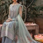 Ayzel by Afrozeh Luxury Mehar Bano 3pcs-Suit-Celin- What U Wear