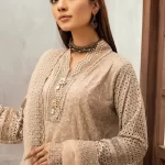 Mahees Exclusive Embroidered Lawn 3Pcs- What U Wear