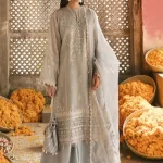 Afrozeh Dhoop Kinaray Embroidered 3pcs- What U Wear