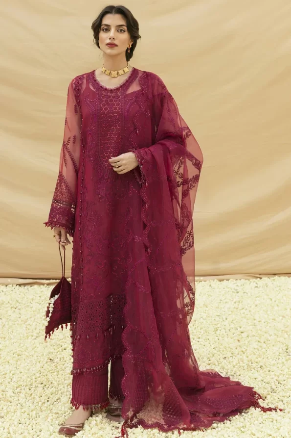 Afrozeh Dhoop Kinaray Embroidered 3pcs- What U Wear (6)