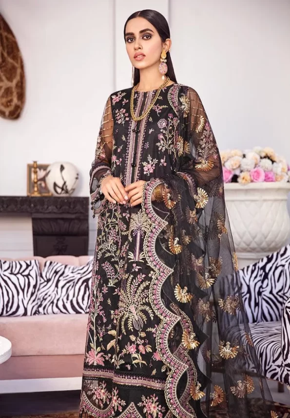Afrozeh La Fuchsia Luxury Chiffon-What U Wear (7)