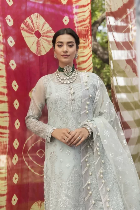 Ayzel By Afrozeh Embroidered Chiffon 3pcs- What U Wear