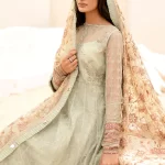Iznik Luxury Embroidered Net Suit-CC-05 EVIANA- What U Wear