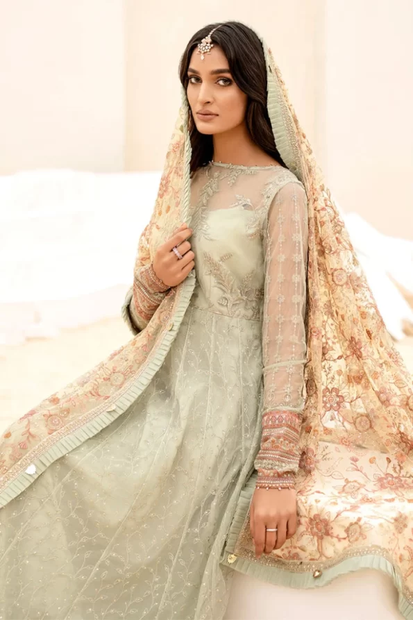 Iznik Luxury Embroidered Net Suit-CC-05 EVIANA- What U Wear