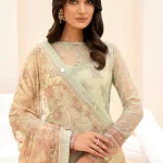 Iznik Luxury Embroidered Net Suit-CC-05 EVIANA- What U Wear