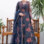 Iznik Luxury Embroidered Net Suit-CC-18 ZOE- What U Wear
