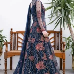 Iznik Luxury Embroidered Net Suit-CC-18 ZOE- What U Wear