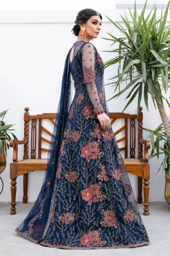 Iznik Luxury Embroidered Net Suit-CC-18 ZOE- What U Wear