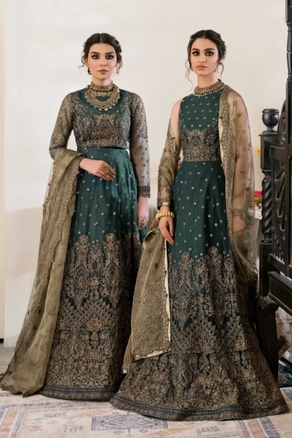 Iznik Luxury Embroidered Net Suit-CC-20 MIA- What U Wear