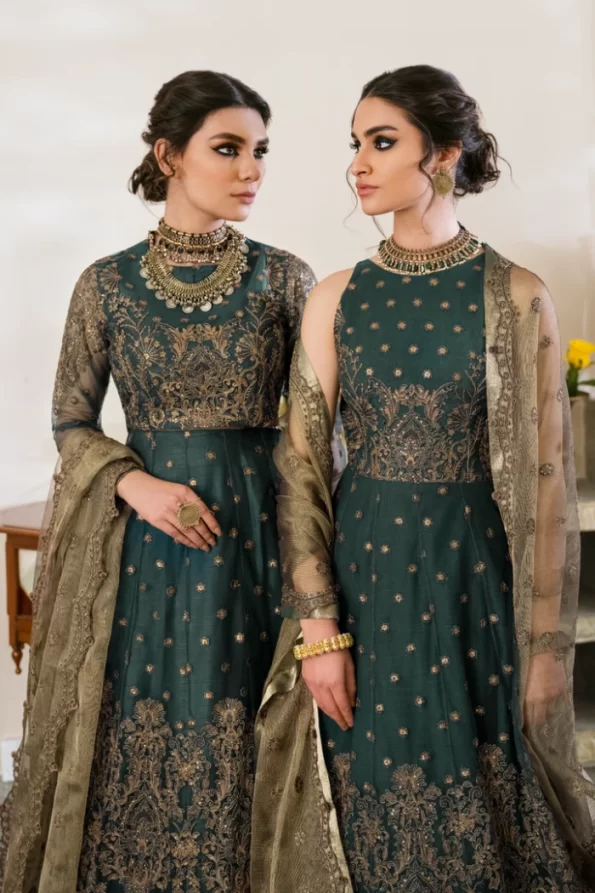 Iznik Luxury Embroidered Net Suit-CC-20 MIA- What U Wear