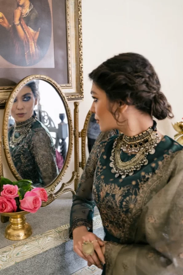 Iznik Luxury Embroidered Net Suit-CC-20 MIA- What U Wear