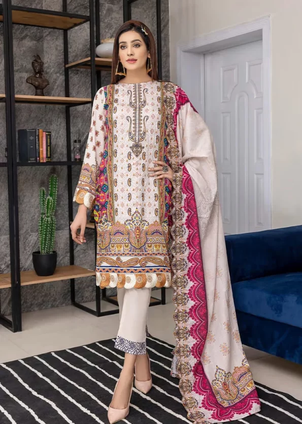 Gulab By Arham Textile 3pcs- What U Wear (1)