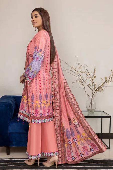 Gulab- Digital Printed Lawn 3pcs by Arham Textile- What U Wear